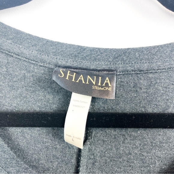 Shania Twain Grey Dolman Sleeve Tee - 100% Cotton - Picture 2 of 6